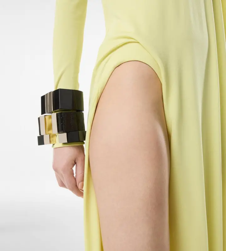 CREPE JERSEY LONG SLEEVE EVENING DRESS CREAM online